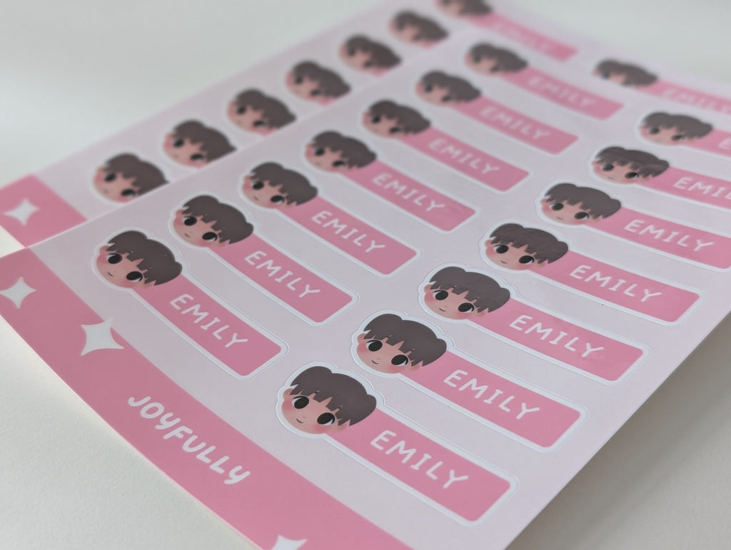 Personalised Children's Name Sticker Labels - Waterproof
