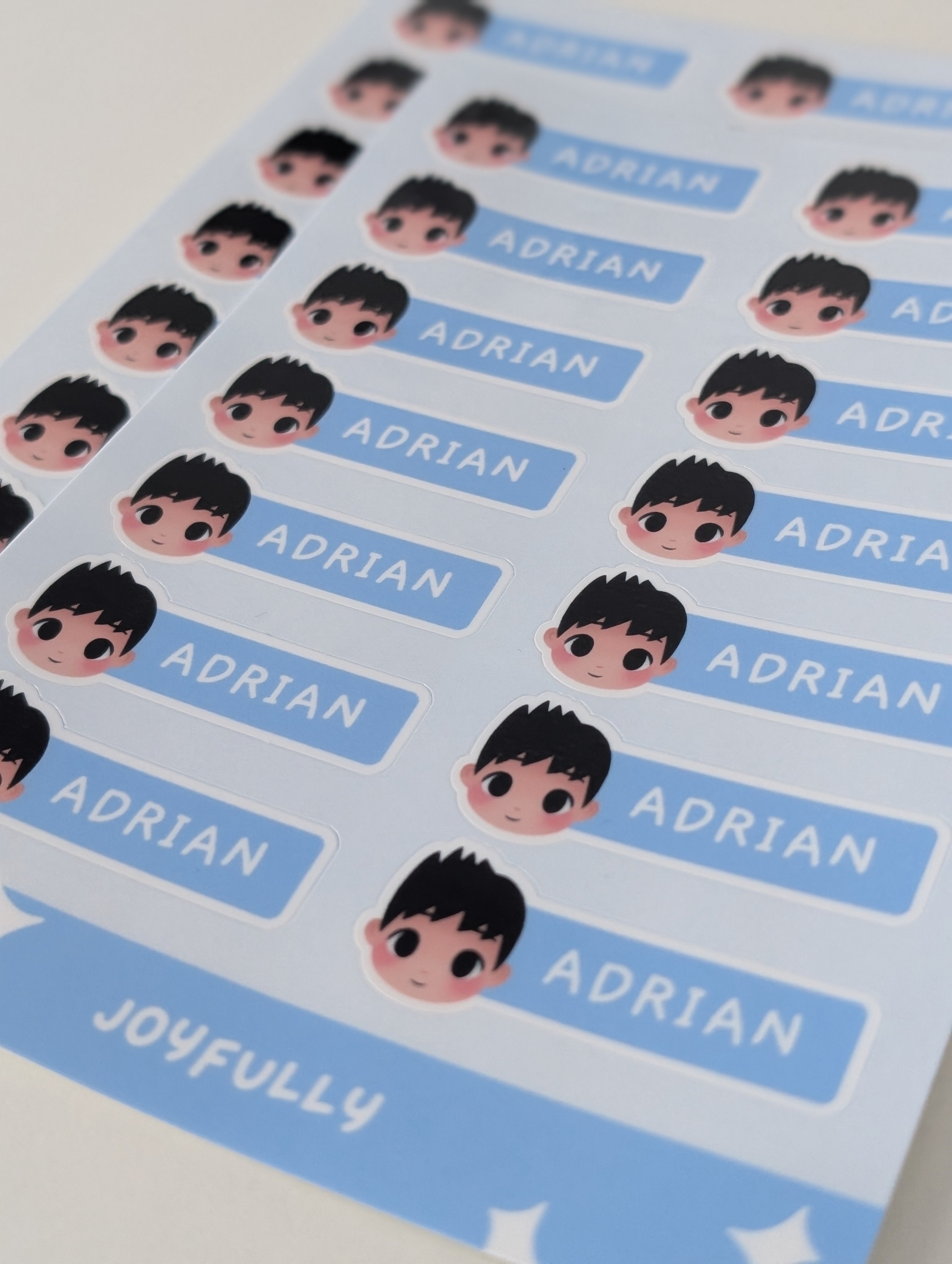 Personalised Children's Name Sticker Labels - Waterproof
