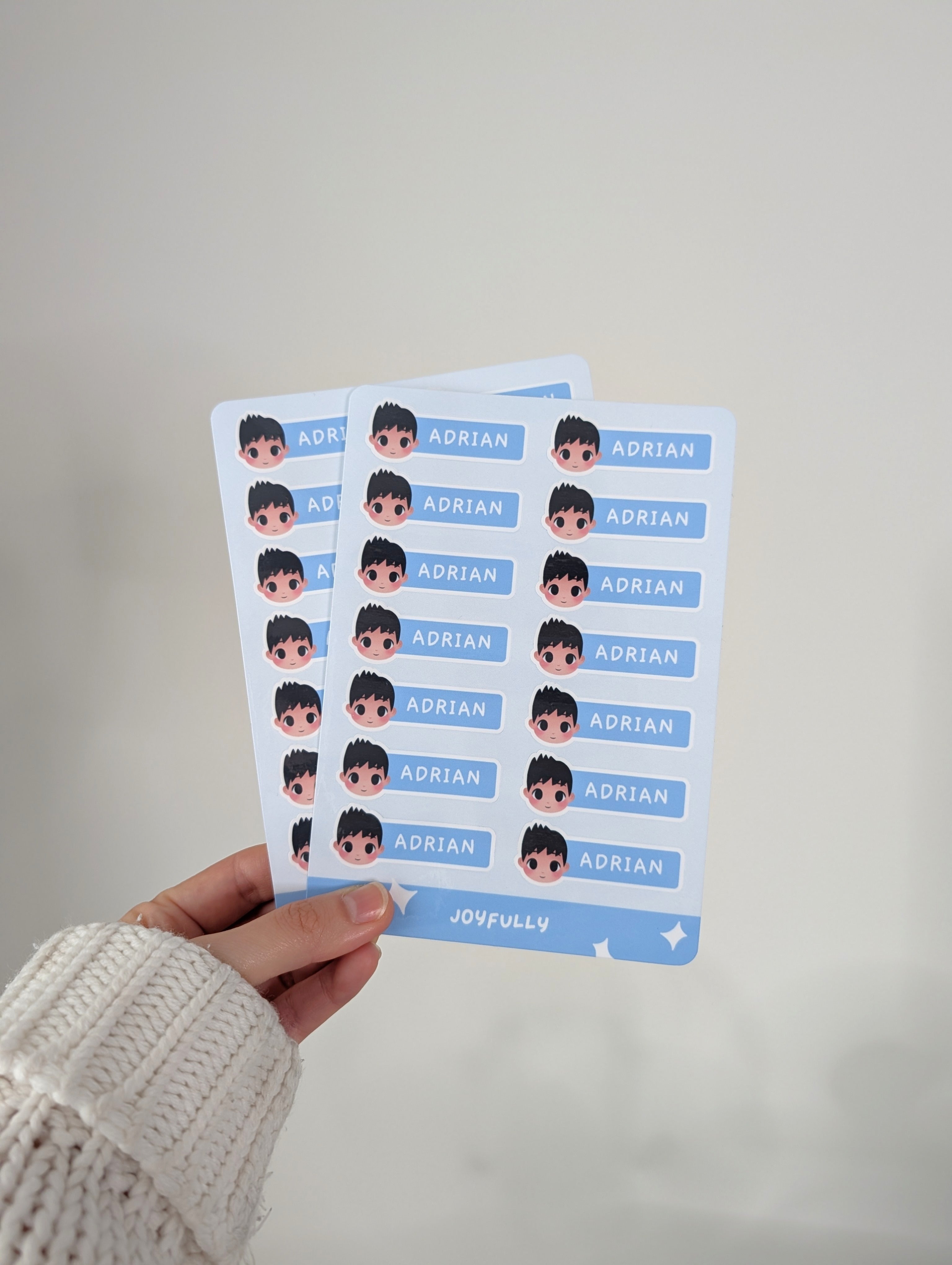 Personalised Children's Name Sticker Labels - Waterproof