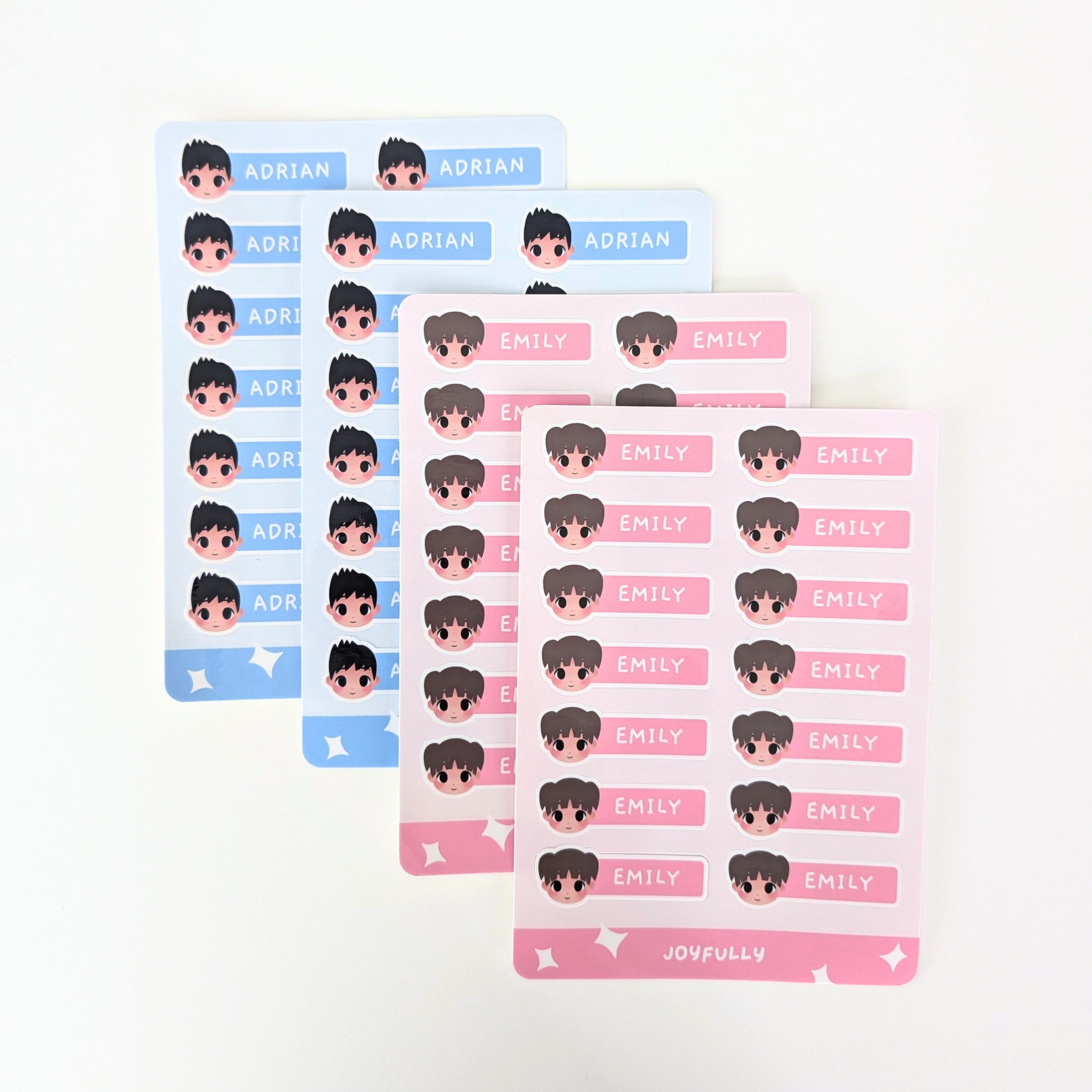 Personalised Children's Name Sticker Labels - Waterproof